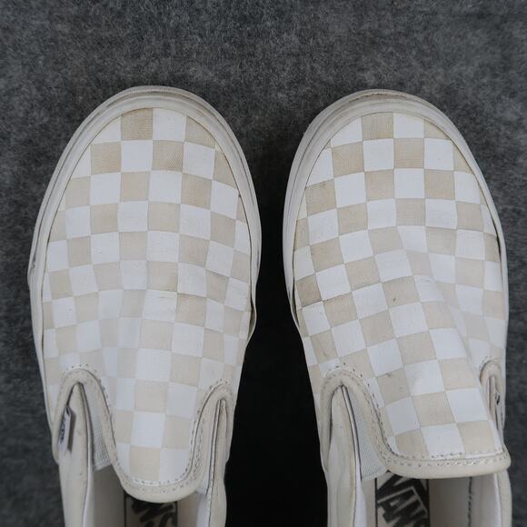 Vans Shoes Womens 7 Classic Slip On Sneakers Checkered Casual Skate Trainers - Picture 7 of 11
